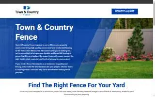 Town & Country Fence of New Brighton website
