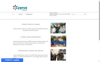 Cyprus School of Music and the Arts website