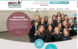 Ekim Orthodontics- Prior Lake website