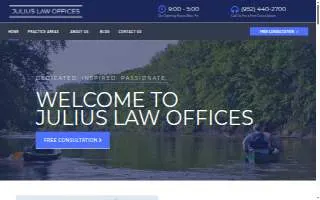 Julius Law Offices website