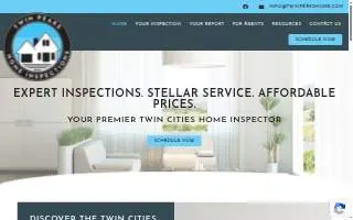 Twin Peaks Home Inspections of Prior Lake website