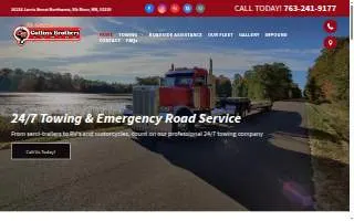 Collins Brothers Towing website