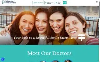 Milestone Orthodontics of Ramsey website