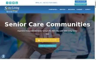 Suite Living Senior Care of Ramsey website
