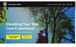 Red Wing Trees website
