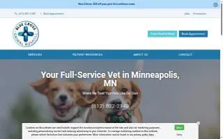 Blue Cross Animal Hospital website