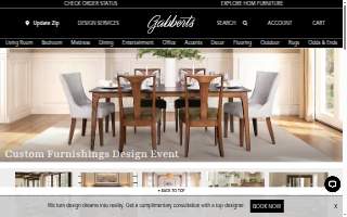 Gabberts Design Studio & Fine Furniture website