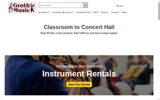 Groth Music Company of Richfield website