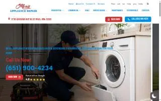 Merit Appliance Repair of Richfield website