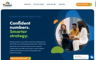 Prudent Accountants of Richfield website