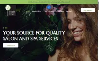 Beauty Gallery Day Spa & Salon website