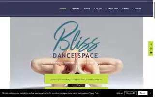 Bliss Dance Space website