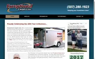 Exceptional Carpet Care Inc. website