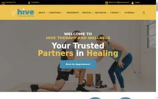Hive Therapy and Wellness website