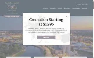 Maxon Family Cremation & Life Celebrations website