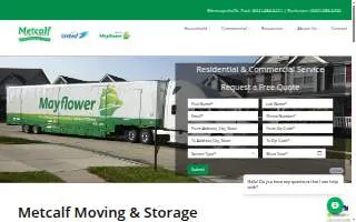 Metcalf Moving & Storage website