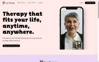 OWL Therapy Services website