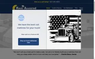 Rest Assured Mattress website