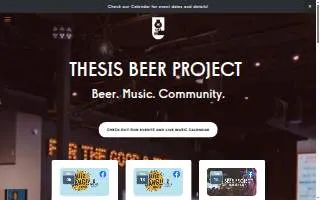 Thesis Beer Project website