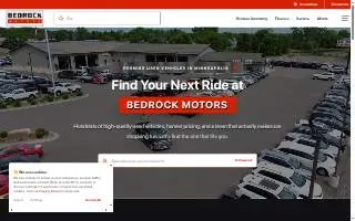 Bedrock Motors of Rogers website