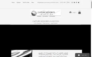 Capture Memories In Motion website