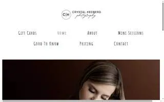 Crystal Hedberg Photography LLC website