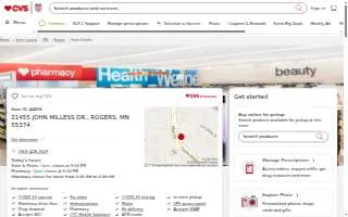 CVS Pharmacy of Rogers website