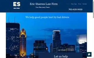 Eric Steeves Law Firm website