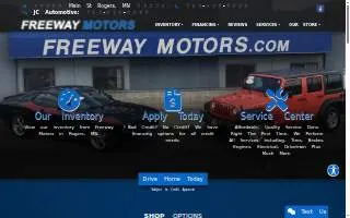 Freeway Motors of Rogers website