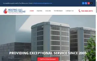 Heating and Cooling Techs website