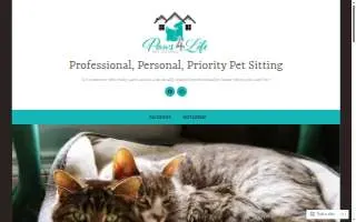 Paws4life petsitting of Eagan website