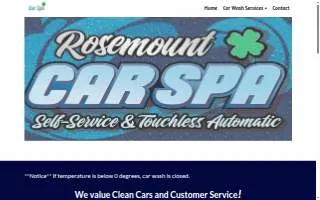 Rosemount Car Spa website