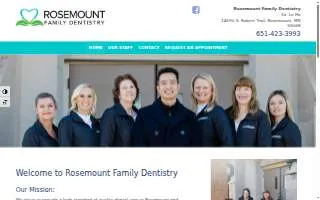 Rosemount Family Dentistry website