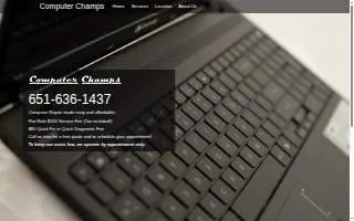 Computer Champs of Lino Lakes website