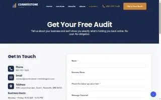 Cornerstone Marketing website