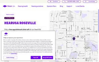 HearUSA of Roseville website