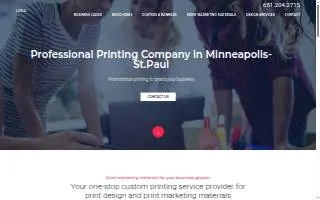 Printing Minneapolis website