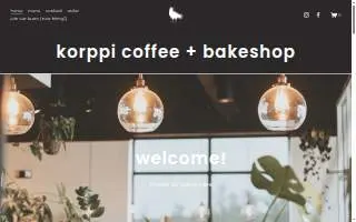 Korppi Coffee + Bakeshop website
