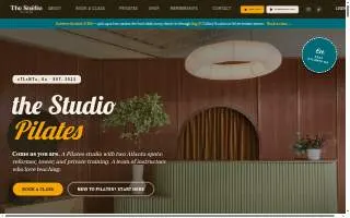 Pilates studio website