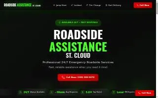 Roadside Assistance of St. Cloud website