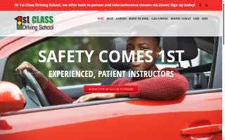 1st Class Driving School of Savage website