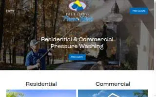 Blue Dawg Power Wash website