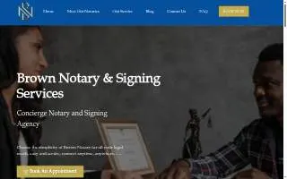 Brown Notary and Signing Services LLC website