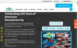 DoALL Sawing Products website