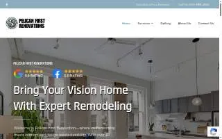 Pelican First Renovations of Savage website
