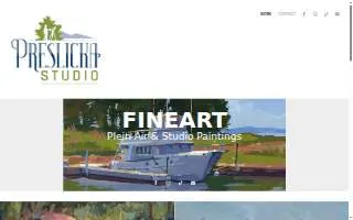 Preslicka Studio website