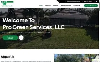 ProGreen Lawn Service website