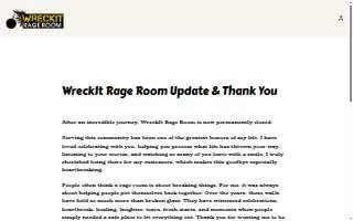 WreckIt Rage Room website