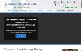 Advanced Spinal Care & Rehab website