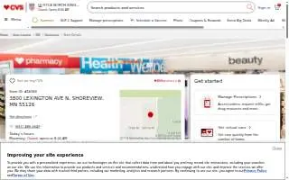 CVS of Shoreview website